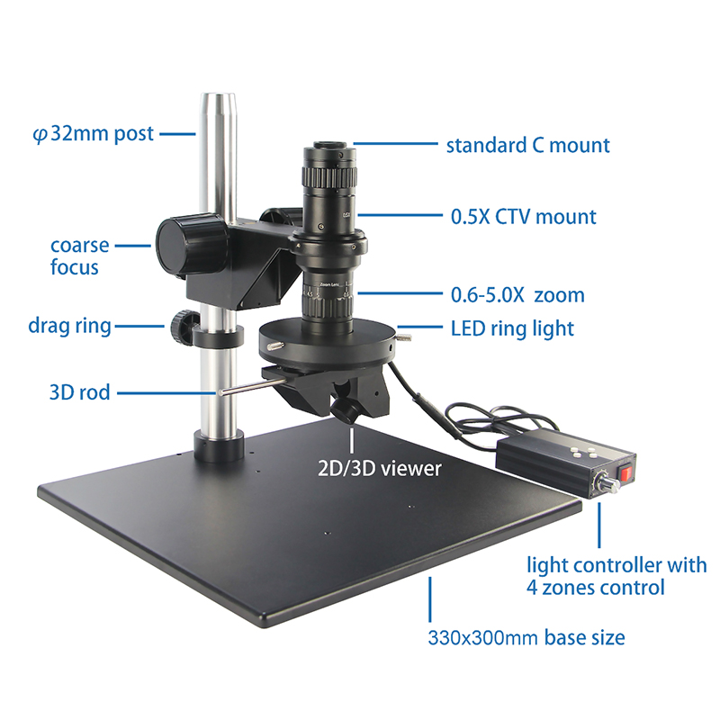 BS-10803D 2D/3D Monocular Video Microscope