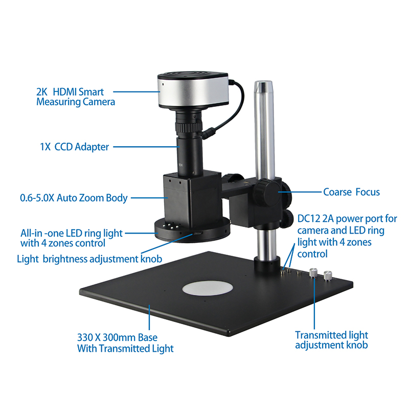 BS-1080FCM Motor Zoom Measuring Video Microscope