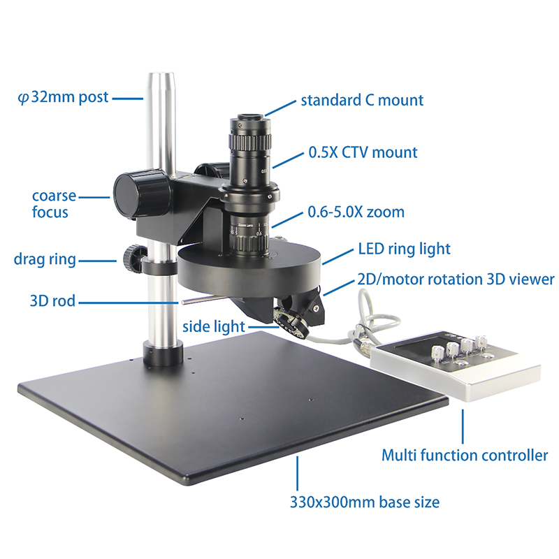 BS-10803DAM 2D/Motor 3D Monocular Video Microscope